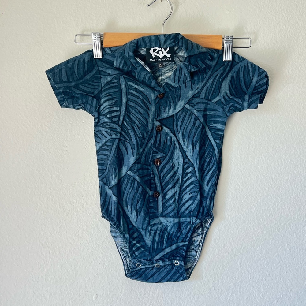 Rix Island Wear Aloha Shirt Onesie